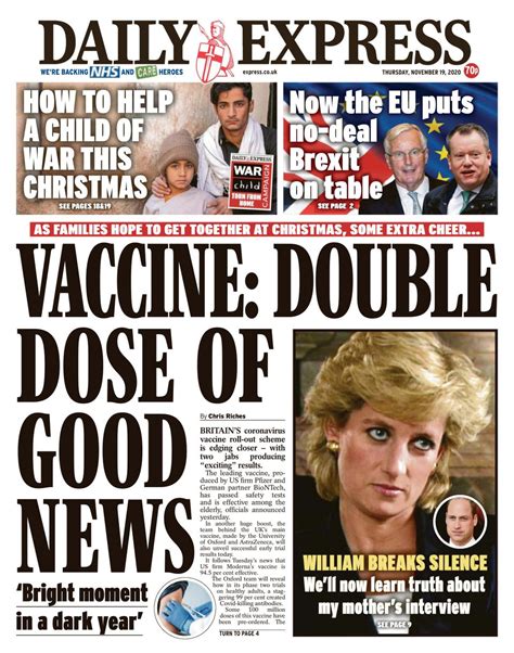 Daily Express November 19 2020 Newspaper Get Your Digital Subscription