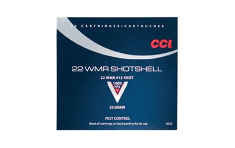 Cci Shotshell Ammunition 22 Winchester Magnum Rimfire Wmr 52 Grain