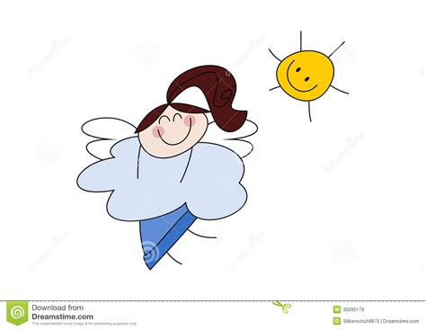 Cute Little Angel Girl Royalty Free Stock Images Image