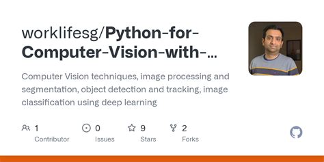GitHub Worklifesg Python For Computer Vision With OpenCV And Deep
