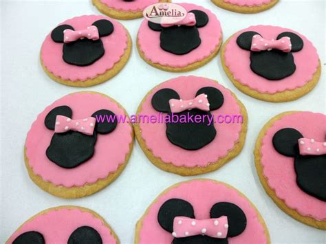 Galletas Decoradas Fondant Minnie Mouse Amelia Bakery