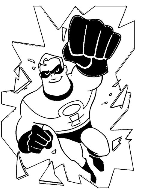 The Incredibles Coloring Page 04