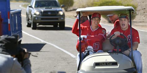 Mike Trout Drove Shohei Ohtani Around In A Golf Cart And The Photo Is