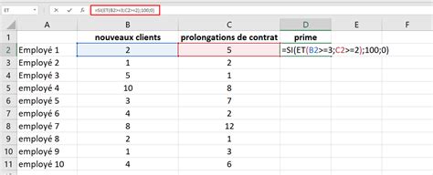 Excel Et Comment Utiliser La Fonction Et Dans Excel Ionos