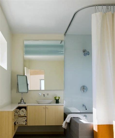 Fixed rods are traditional shower curtain rods. Shower Track Rods