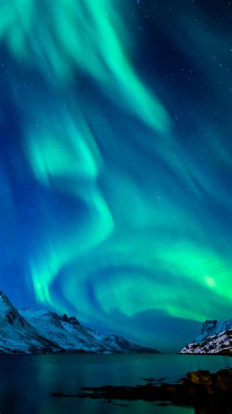 Northern Lights Aurora Borealis Naturbilder Lichter Hintergrund