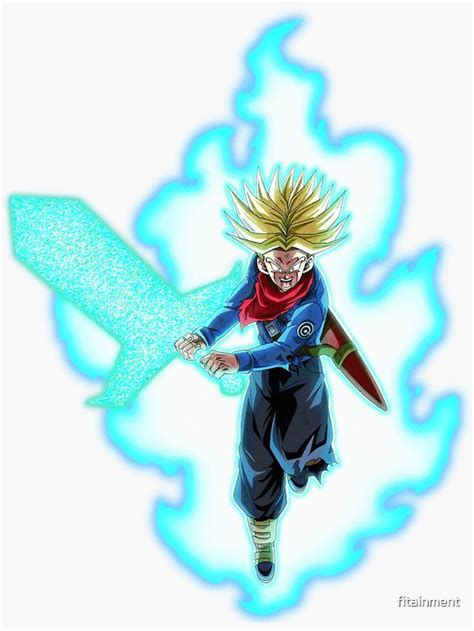 Trunks Super Saiyan Rage Sticker By Fitainment Anime Dragon Ball