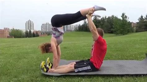 Couple Workout Get Fit Together With Your Love Exercises In Pair Youtube