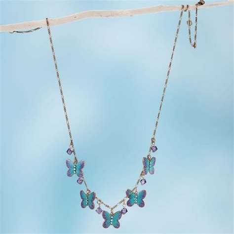 Swarovski Crystal Dreamy Butterfly Necklace Butterfly Necklace