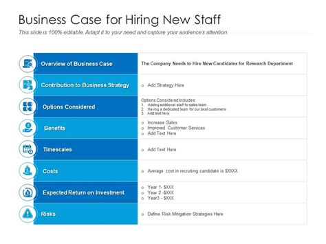 Business Case For Hiring New Staff Presentation Graphics