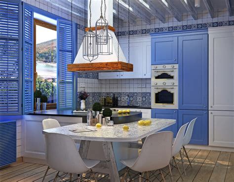 Greek Kitchen Interior Design Style Harmony Of Simplicity