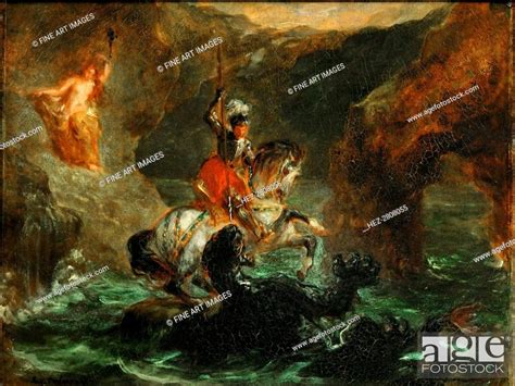 Perseus Freeing Andromeda 1847 Creator Delacroix Eugène 1798 1863