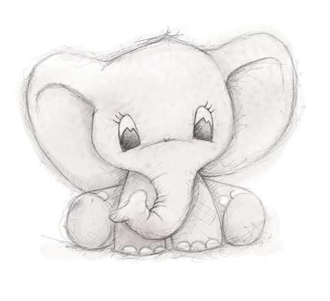 Cute Elephant By Clare Thompson Art Drawings Sketches Animal