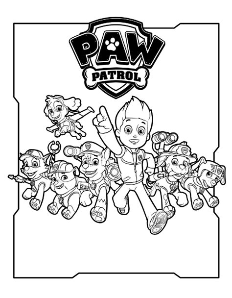 Paw Patrol 44353 Cartoons Free Printable Coloring Pages