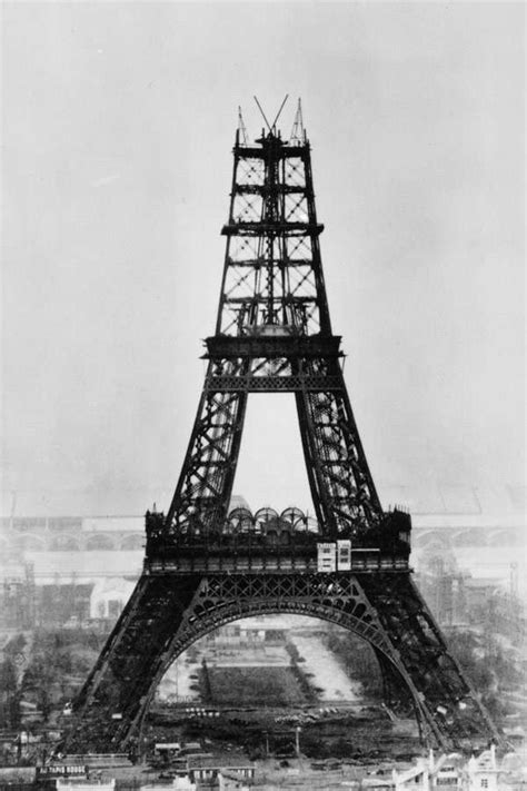 The Eiffel Tower Under Construction In Paris France 14th November