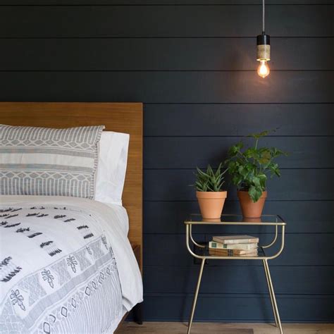 This color is the perfect page for those kinds of traditional, colorful, classic stories to play out on. Shiplap painted with "Blackboard" from the Magnolia paint ...