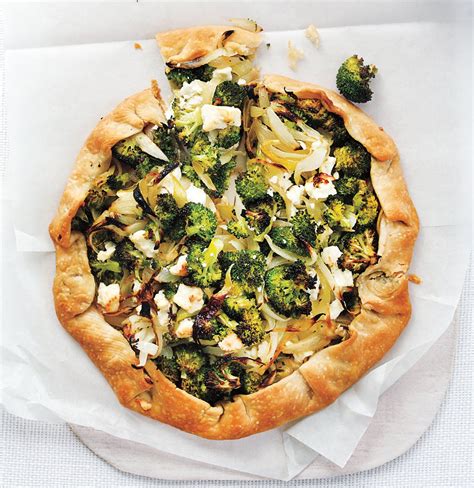 It is satisfying enough to enjoy alone for a vegetarian lunch or dinner, or pairs great with nearly any main dish. Broccoli Galette With Feta and Onion Recipe | Recipe | Recipes, Vegetarian main dishes ...
