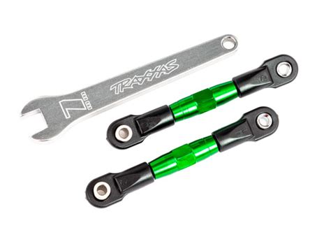 Camber Links Rear TUBES Green Anodized 7075 T6 Aluminum Stronger