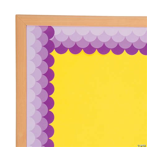 Fish Scale Purple Scalloped Bulletin Board Borders Discontinued