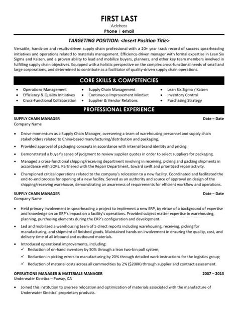 Logistics Resume Templates Samples And Examples Resume Templates 101