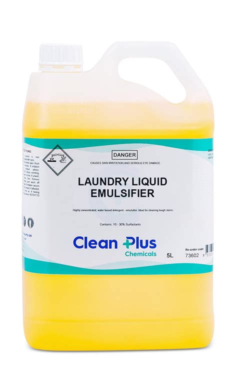 Laundry Liquid Emulsifier Clean Plus Chemicals