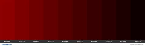 Shades Of Dark Red 8b0000 Hex Color Colorswall