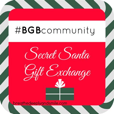 Breathe Deeply And Smile Bgb Secret Santa T Exchange Reveal