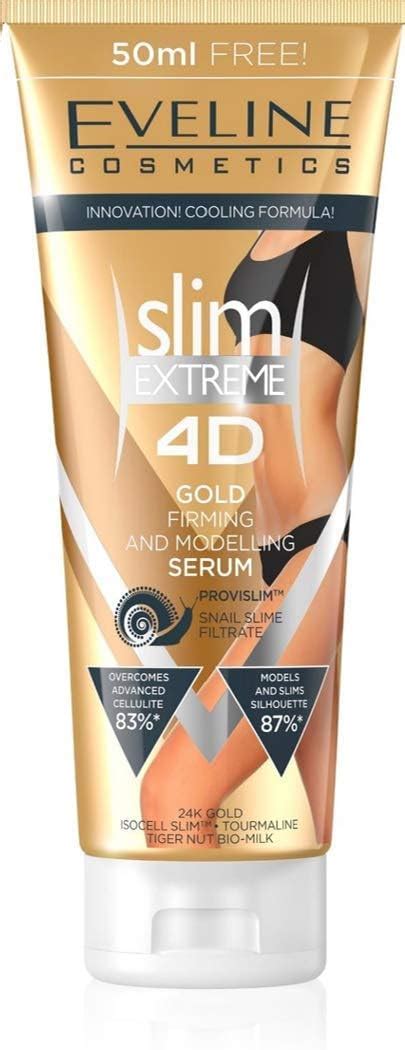 eveline slim extreme 4d gold serum slimming and shaping 250ml anticellulite uk beauty