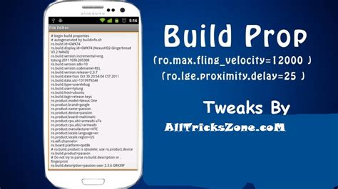 Top 31 Buildprop Tweaks For Boost Your Android Performance Tweaks