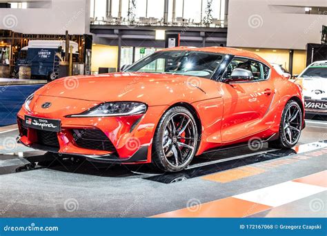 toyota supra at brussels motor show fifth generation j29 db produced by japanese automaker