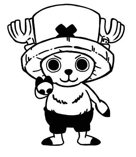 Tony Tony Chopper Anime One Piece Coloring Page Free Printable Coloring Pages