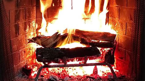Relaxing Fireplace With Crackling Fire Sounds 4 Hours Perfect For