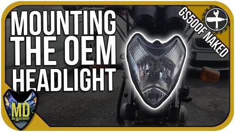 Mounting The Oem Headlight Naked Gs F Build Log Youtube