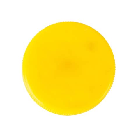 Vista Superior Círculo Amarillo Sobre Fondo Blanco Foto Gratis