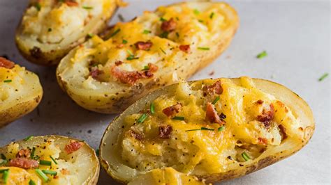 If you enjoy baked potatoes from your favorite steakhouse restaurants, you will recall they have a crispy skin with a soft fluffy inside. Twice Baked Potatoes {So Creamy & Delicious!} | Bake It ...