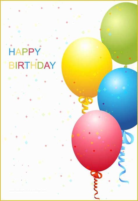 Free Birthday Templates With Photo Of 40 Free Birthday Card Templates