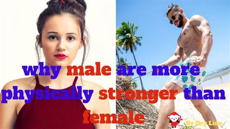 Why Male Are Physically More Stronger Than Female Youtube