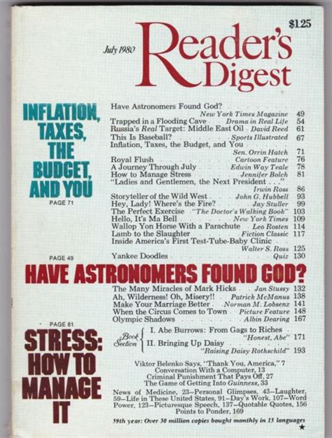 Readers Digest Magazine July 1980 Chief By Pat Golden Vintage Issue