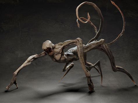 Rigging Skin 3d Obj Alien Concept Art Monster Concept Art Creature