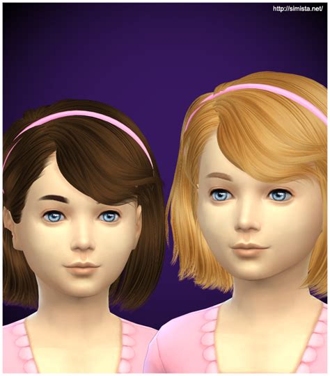Sims 4 Hairs Simista Ela 4g Hairstyle Retextured