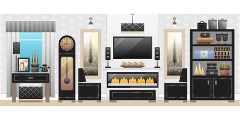 Living Room Interior - Free vector graphic on Pixabay