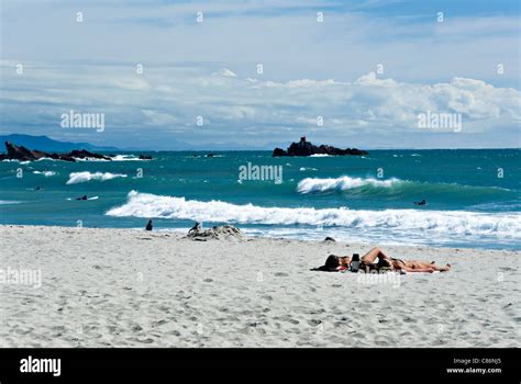 The Lovely Golden Sands Of Mount Maunganui And Omanu Beaches Bay Of Plenty North Island New