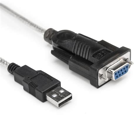 Rocstor Premium 5ft 1 Port Usb To Null Modem Rs232 Db9 Serial Dce Adapter Cable With Ftdi