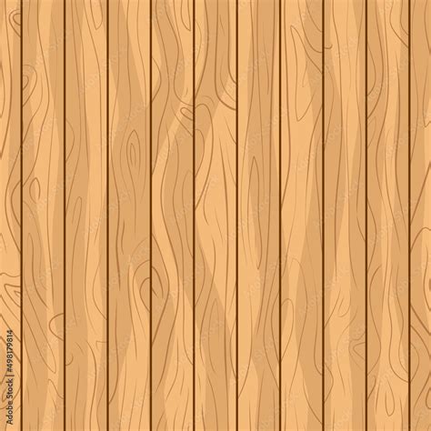 Vector Illustration Seamless Brown Wooden Floor Texture Plank