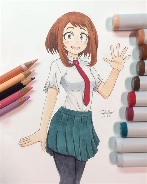 Commission No 55 Ochako Uraraka Here S The Completed Drawing For