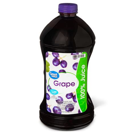 Great Value Grape 100 Juice 96 Fl Oz