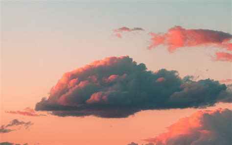 Download Wallpaper 3840x2400 Clouds Sky Sunset Pink 4k Ultra Hd 16