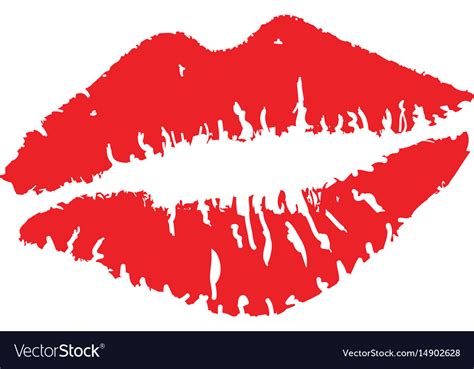 Lipstick Kiss Royalty Free Vector Image Vectorstock