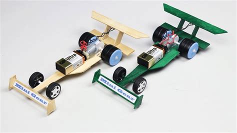 How To Make F1 Car From Dc Motor At Home Diy Electric Toys Craft