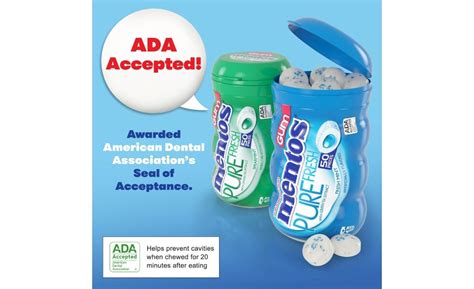 Mentos Pure Fresh Gum Earns Ada Seal Of Acceptance 2021 05 05 Snack